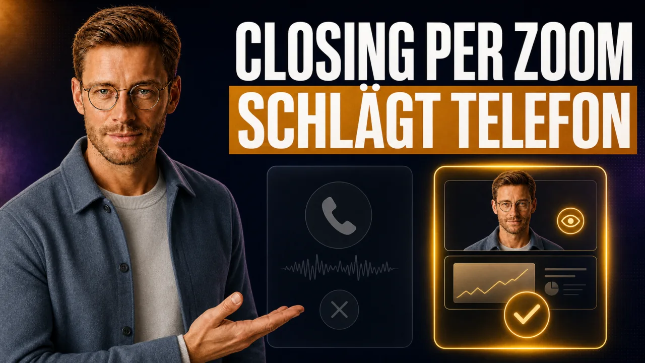 CloserCart Ratgeber-Thumbnail: Closing per Zoom statt Telefon