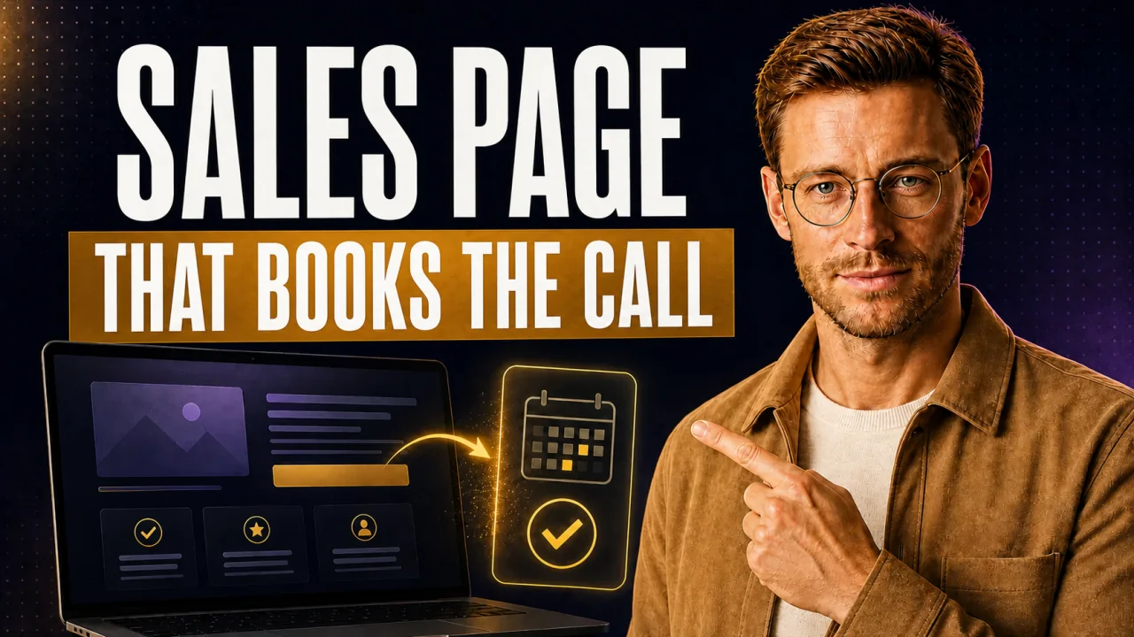 CloserCart guide thumbnail: How to build a sales page that books calls