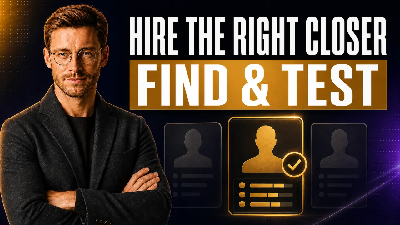 CloserCart guide thumbnail: Hire and test the right high-ticket closer