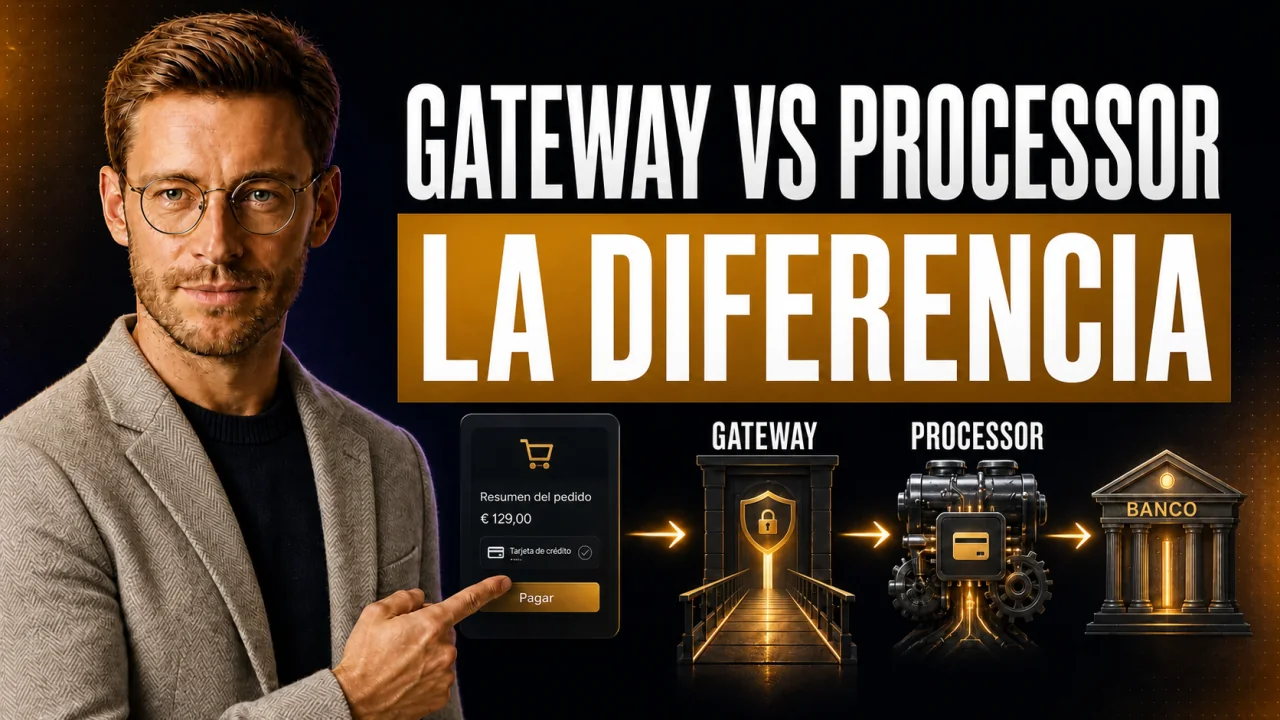 Miniatura de la guía de CloserCart: Pasarela de pago vs procesador de pagos: la diferencia explicada fácil